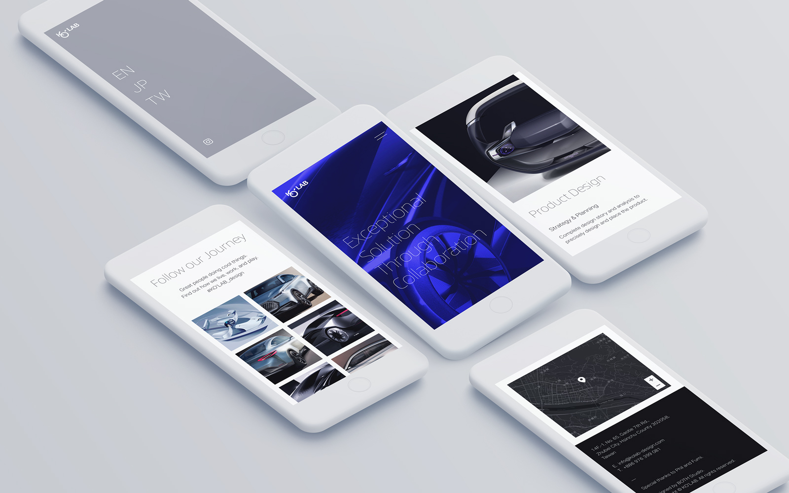 KO'Lab Website Mobile